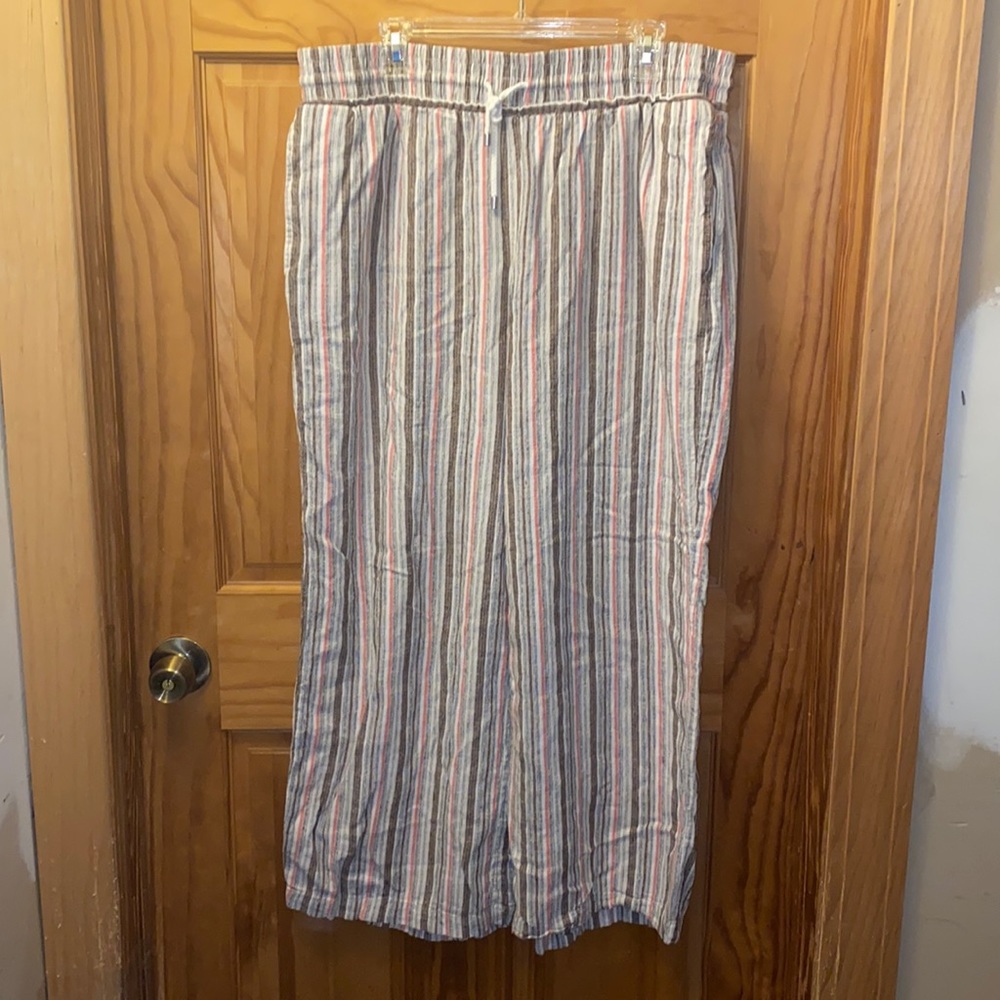 Elastic Waist Wide Leg Pants